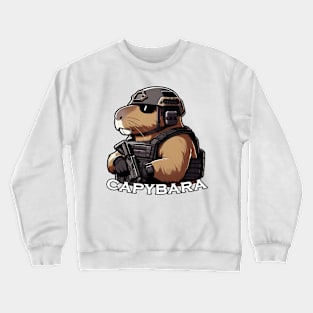 tactical capybara Crewneck Sweatshirt